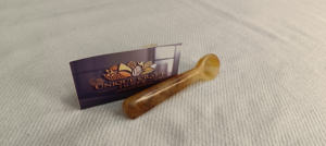 Cuchara de resina artesanal de la mejor calidad, muy pulida con logotipo personalizado para restaurantes de hoteles en casa, directa desde la India - Product Image 3