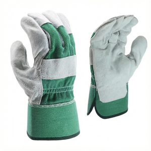 Gants de sécurité industriels en cuir de vachette à double paume certifiés CE, résistants à la chaleur et aux coupures, pour le soudage et les travaux de construction - Product Image 5