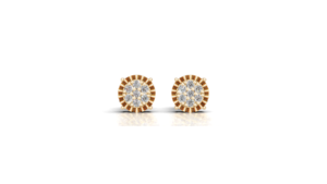 Aretes Aarinya Astra con Diamantes Tallados en Forma de Estrella, Certificados por IGI, con Diamantes de Laboratorio en Racimo, Chapados en Oro de 9K - Product Image 1