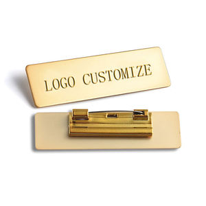 Insignia Metálica Personalizada para Personal de Hotel, Tipo Pin, con Número Grabado con Láser, Insignia Escolar - Product Image 3