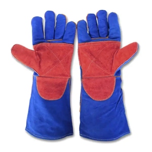 Gants de sécurité en cuir de vachette renforcé pour travaux lourds, résistants aux flammes, à la chaleur et aux étincelles, pour les barbecues et les soudeurs - Product Image 4