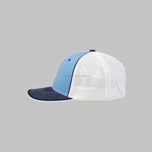 Venta al por mayor a granel en blanco de alta calidad al aire libre Snapback malla gorra de béisbol sombreros de camionero con logotipo bordado personalizado - Product Image 2