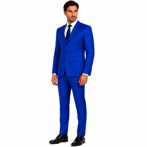 Costume d'affaires sur mesure pour homme, 3 boutons, revers cranté, costume de mariage formel, couleur unie, ensemble veste de costume d'affaires formel sur mesure pour homme - Product Image 5