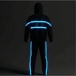 Ensemble de survêtement unisexe pour l'entraînement sportif, décontracté, uni, pour la course en plein air, vêtements de fitness, respirant, séchage rapide, polyester/coton, USA Europe - Product Image 3