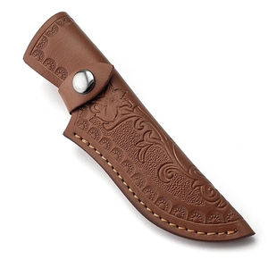 Funda de cuero premium para cuchillo de hoja fija, para caza, camping, supervivencia al aire libre y bushcraft. - Product Image 1