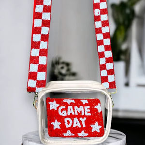 Housse de porte-monnaie perlée artisanale de créateur et sacs fourre-tout promotionnels brodés de perles de rocaille personnalisables par glowin fashion - Product Image 1