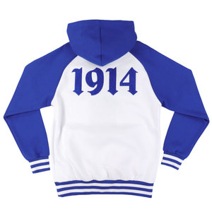 Sudadera con Capucha Bicolor Phi Beta Sigma Azul y Blanco para Hombre, Sudadera con Capucha con Letras Griegas, Ropa de Fraternidad Premium, Corte Clásico - Product Image 4