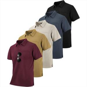 Polos et shorts d'été personnalisés en tissu de qualité supérieure, coupe classique, prix usine, faible MOQ - Product Image 2