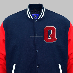 Veste universitaire complète en laine de haute qualité Broderie en chenille Manches longues Veste universitaire Letterman matelassée de baseball personnalisée - Product Image 3