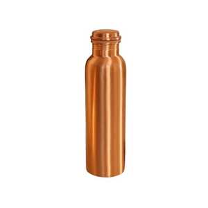 Bouteille d'eau en cuivre pur FLORAL DESIGN Ayurveda Wellness, certifiée CE/EU, écologique, bienfaits pour la santé, pour les voyages et la maison, faible coût - Product Image 3