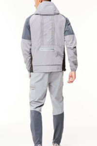 Combinaisons coupe-vent multi-panneaux pour hommes, 100% nylon, style streetwear, ensemble deux pièces, haute qualité - Product Image 3