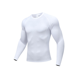 เสื้อคอมเพรสชั่นแขนยาวผู้ชาย สีเหลืองนีออน แห้งเร็ว ป้องกันการระคายเคือง เหมาะสำหรับออกกำลังกาย - Product Image 3