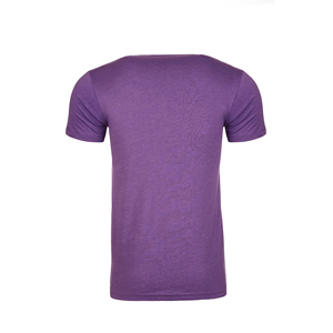 Camiseta de algodón de manga corta con cuello redondo y corte regular para hombre, informal, de color liso - Product Image 1