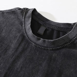 เสื้อยืดผ้าฝ้ายออร์แกนิคคุณภาพสูงสำหรับผู้ชาย แบบเรียบ สามารถปรับแต่งได้ - Product Image 3