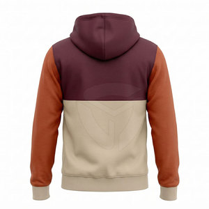 Sudadera con Capucha para Hombre, Diseño Color Block, Cierre de Cremallera, Corte Regular, Informal, para Otoño, Tejido de Poliéster y Algodón, FRENCH TERRY - Product Image 3