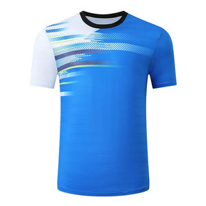 Camisetas de Tenis de Mesa Sublimadas Transpirables de Alta Calidad, Camiseta de Entrenamiento Blanca de Secado Rápido para Hombre y Mujer, Camisetas de Bádminton, Uniformes - Product Image 5