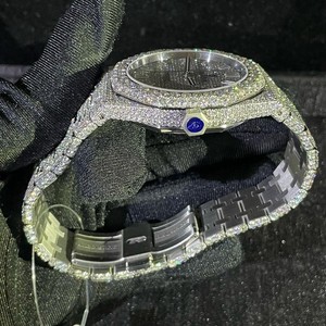 Reloj de Lujo Personalizado Hecho a Mano, Estilo Hip Hop Clásico Unisex, Mecánico Automático ETA, Acero Inoxidable, Cristal de Zafiro, 100 - Product Image 4