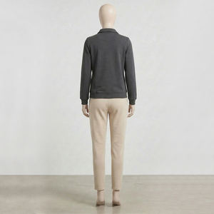 Chaqueta Corta de Yoga con Cuello Alto para Otoño e Invierno, Top Deportivo con Cierre y Bolsillos, Conjunto de Chaqueta Casual para Mujer, Estiliza y Favorece la Figura - Product Image 2