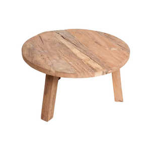 Mesa de Centro Moderna de Madera de Teca Sólida con Textura Natural, Mesa Baja para Uso en Hoteles y Resorts, Mueble Duradero para Sala de Estar - Product Image 6