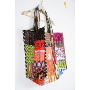 Wholesale Lot Cotton Quilted <b>Bags</b> Handmade Shopping <b>Bag</b> <b>Patchwork</b> Printed Women Bohemian Style Handbags Fashion Casual <b>Bags</b> - Product Image 4