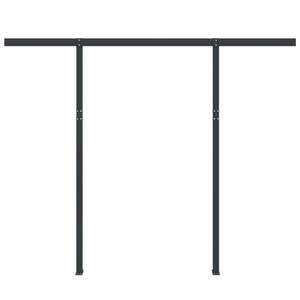 Ensemble de poteaux pour auvents en fer anthracite 118,1x96,5 pouces - Product Image 3