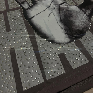 Camiseta con gráfico personalizado Vintage para hombre, camiseta lavada con ácido y hombros caídos, Camisetas estampadas desgastadas de tela de rizo de gran tamaño - Product Image 5