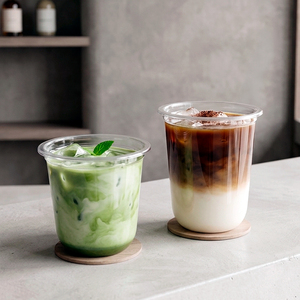 Wholesale 16oz PP Round Bottom U Shape Clear Ice Coffee <b>Plastic</b> <b>Cups</b> With Lids - Product Image 4