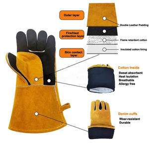 Guantes de Seguridad Reflectantes Anti-Calor de Primera Calidad, Ropa de Trabajo Premium para Bomberos, Guantes de Trabajo Cómodos - Product Image 4