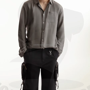 กางเกงจ็อกเกอร์ผู้ชายผ้าโพลีเอสเตอร์/คอตตอนสั่งทำขายส่ง พร้อมกระเป๋าหลายช่อง ทรงตรง สไตล์วินเทจ เป็นมิตรกับสิ่งแวดล้อม - Product Image 3