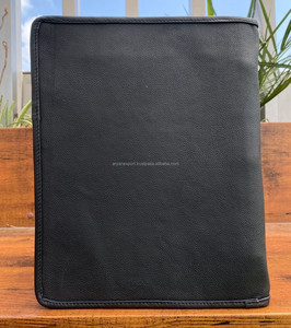 Portafolios A4 de cuero a cuadros con 3 anillos, carpeta para planificador de bodas, carpeta con cremallera para negocios de oficina, portadocumentos para regalo - Product Image 5