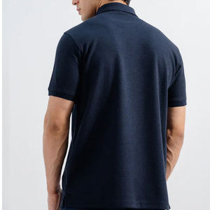 Men's <b>Polyester</b>/Cotton Knitted Printed <b>t</b> <b>Shirts</b> with Anti-Wrinkle Feature Pocket Design Short Sleeves - Product Image 2