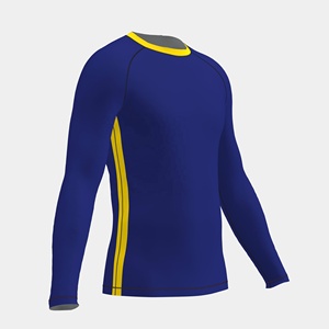 Best Quality Plain Long Sleeve MMA <b>Compression</b> Rash Guard for <b>Men</b> Breathable UPF50+ Quick Dry Stylish - Product Image 2