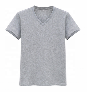 เสื้อยืดแขนสั้นสำหรับผู้ชายผ้าคอตตอนสีทึบพิมพ์โลโก้100% ตามสั่ง - Product Image 3