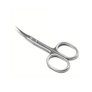 Tijeras de Manicura Manuales de Acero Inoxidable con Hoja Recta para Diestros, Punta Afilada, Mango Duradero, Herramienta de Belleza para Recortar Cutículas - Product Image 1