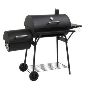 Griglia BBQ da Esterno a Barile con Area di 557 Pollici Quadrati In. Griglia Affumicatrice Offset Salvaspazio per Patio e Campeggio - Barbecue a Carbone Pronto all'Uso - Product Image 3