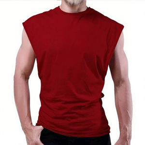 Custom <b>Logo</b> Summer Men's Casual Breathable Sleeveless Tank Top Workout Muscle Quick-Drying Outdoor Fitness - Product Image 3