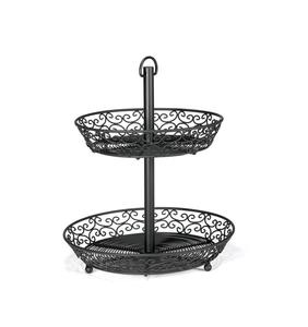 Cesta de frutas decorativa personalizable de hierro para cocina, para almacenamiento de frutas frescas, organizador para mesa de comedor y hogar. - Product Image 1