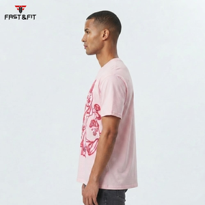 High Quality Oversize Gym T-Shirts Custom Print Logo 100% Cotton Worsted Fabric Screen Printed Anti-Pilling - Product Image 3