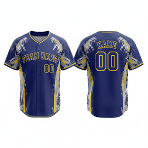 Vêtements de sport en polyester respirant, à séchage rapide, antibactérien, anti-UV, haute performance, uniforme de baseball personnalisé imprimé par transfert thermique - Product Image 6