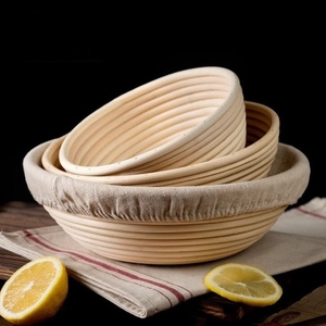 Utensilios de Panadería Artesanal: Cesta de Fermentación de Pan de Ratán Grande de 12 Pulgadas, Tazón de Fermentación de Panadería Comercial de Ratán Natural para Pan de Levadura - Product Image 5