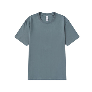 Nouveaux T-shirts pour hommes en gros, couleur unie, manches courtes, col rond, décontractés, pour l'été - Product Image 3