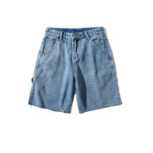 Unisex Wide Leg Denim Shorts Men Women Utility Carpenter Hammer Loop Multi Pocket Vintage <b>Baggy</b> <b>Jorts</b> Casual Pants Wholesale - Product Image 6