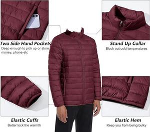 Custom Print Logo <b>Jacket</b> For <b>Men</b> Winter Best Product Long Sleeves Stand Collar Breathable Puffer <b>Men's</b> <b>Jackets</b> - Product Image 4