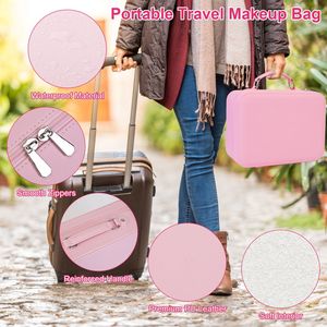 Espejo LED con Aumento 10X, 3 Colores de Luz, Brillo Regulable, Bolsa de Maquillaje de Viaje con Divisores Ajustables y Estuche Portátil Desmontable - Product Image 6