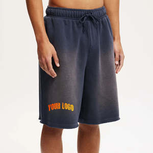 Sun fade acid wash High Quality Best Selling Men Shorts Training Wear Casual Use Hot Sale Men Shorts for Sale - Product Image 1