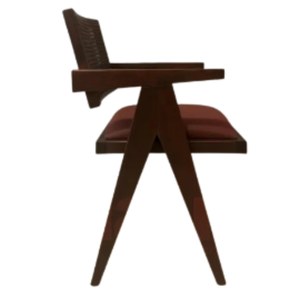 เก้าอี้ไม้สักสำหรับร้านอาหารแบบเรียบง่ายเบาะนั่งโฟมนุ่มและสัมผัสที่ทันสมัย - Product Image 2