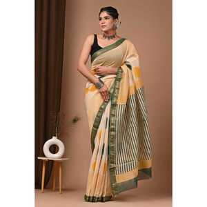Sari en soie MAHESWARI pour les occasions de mariage - Product Image 1