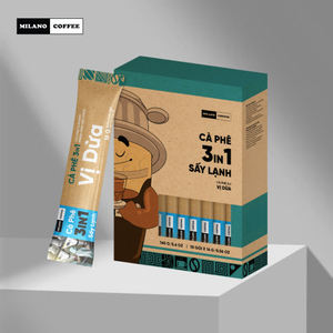 Polvo de Coco Crudo para Latte en Tendencia |   Paquetes de Café Instantáneo Liofilizado 3 en 1 |   Mezcla de Café con Leche de Coco Suave Full City+ Bitter - Product Image 1