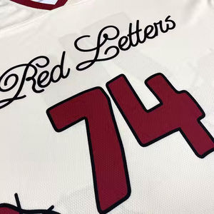 Camiseta Deportiva de Malla con Corte Cuadrado y Sublimación Personalizada, Talla Grande, Estilo Americano, con Cuello en V para Fútbol Americano y Fútbol Soccer - Product Image 2