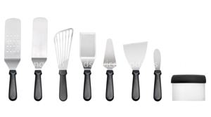 Ensemble d'ustensiles de cuisine et de barbecue en métal Henry Foodservice, 10 pièces, avec manche en plastique, écologiques et robustes - Product Image 3